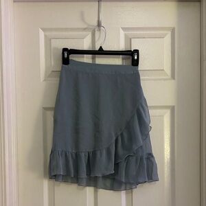 LC Lauren Conrad Asymmetrical Blue Skirt
